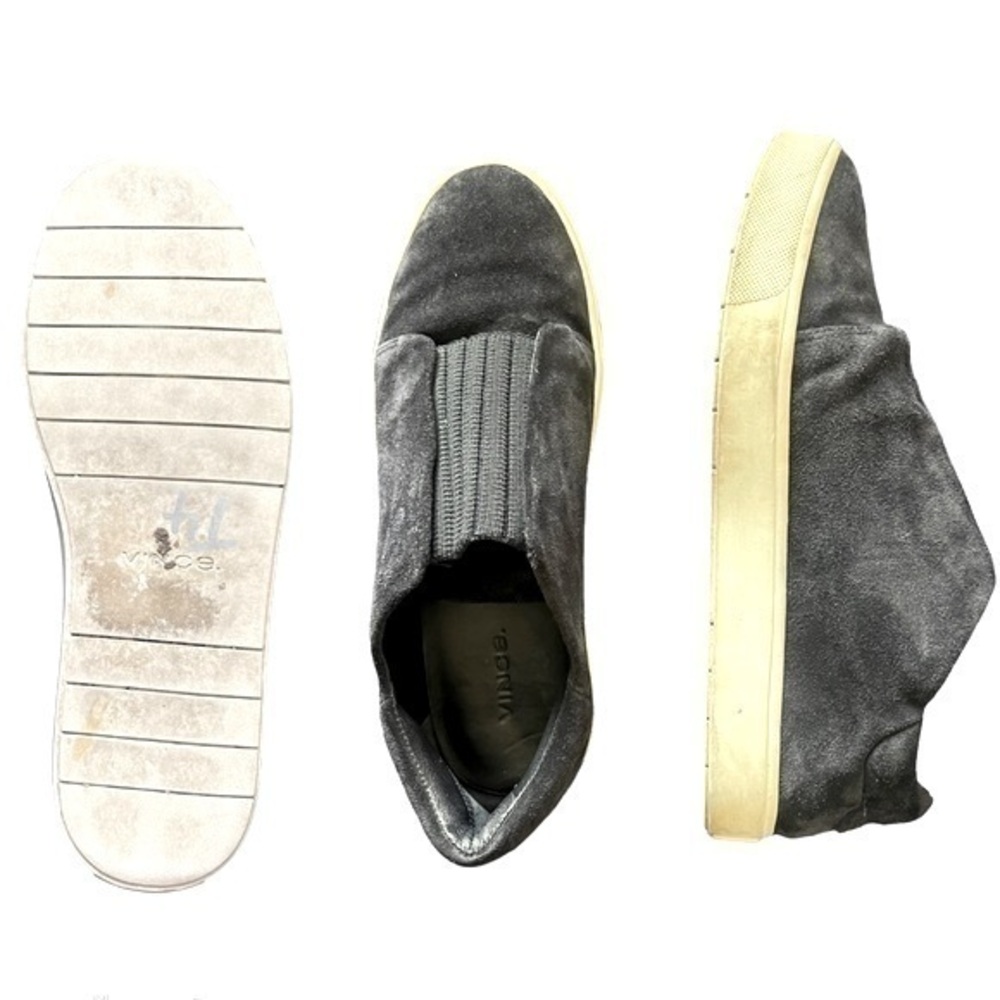 Vince Women Cantara Suede Slip-On
Sneakers Dk Navy Blue Shoes Ribbed